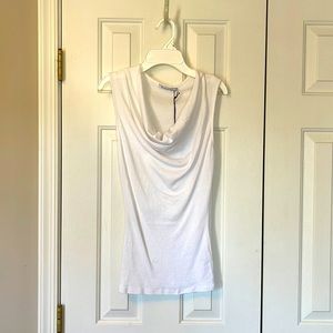 NWT Michael Stars Drape Neck Tank Shell Small (OS)